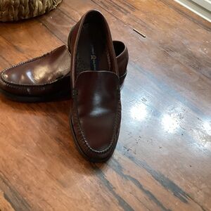 Tommy Hilfiger Dark Brown Leather Loafers